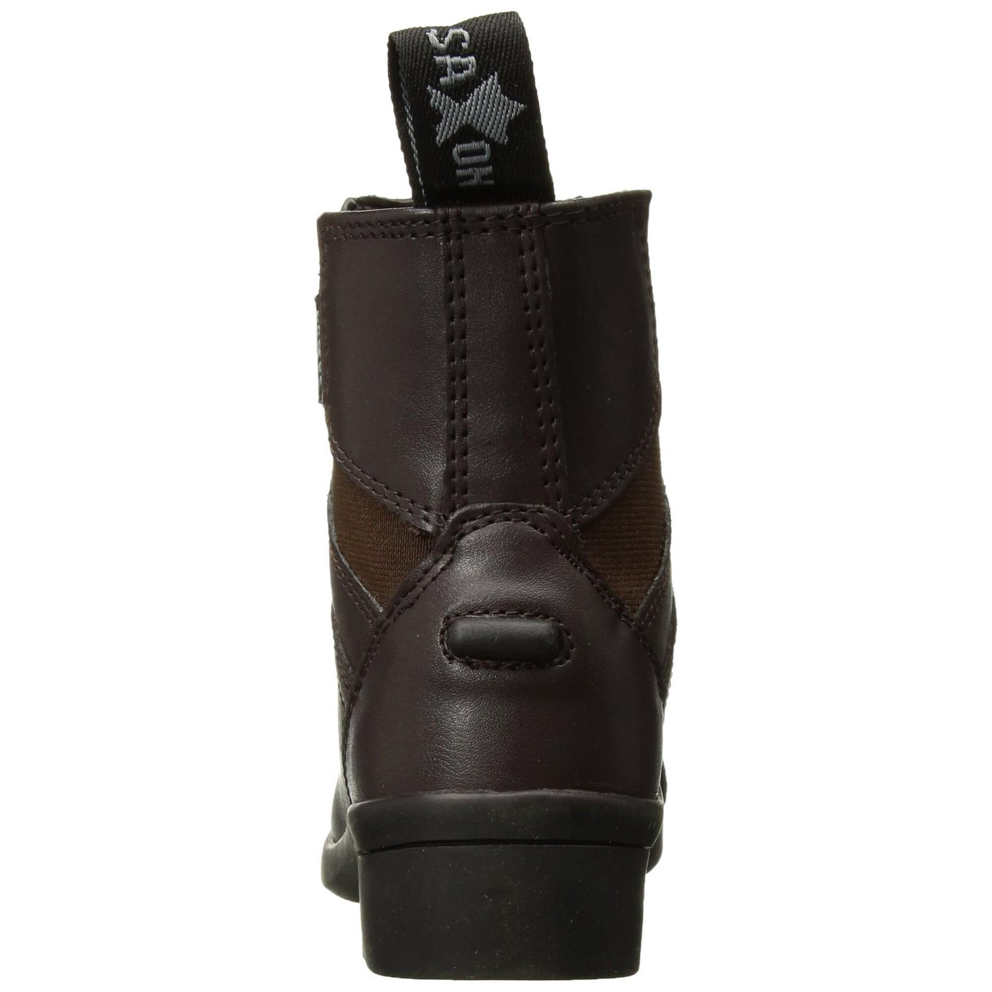 Unisex Syntovia Zip Paddock Boots (Brown) 2/4