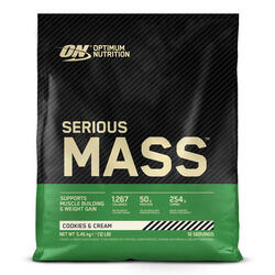 Serious Mass - Weight Gainer - Cookies & Cream - 16 Doseringen (5.45 kg)