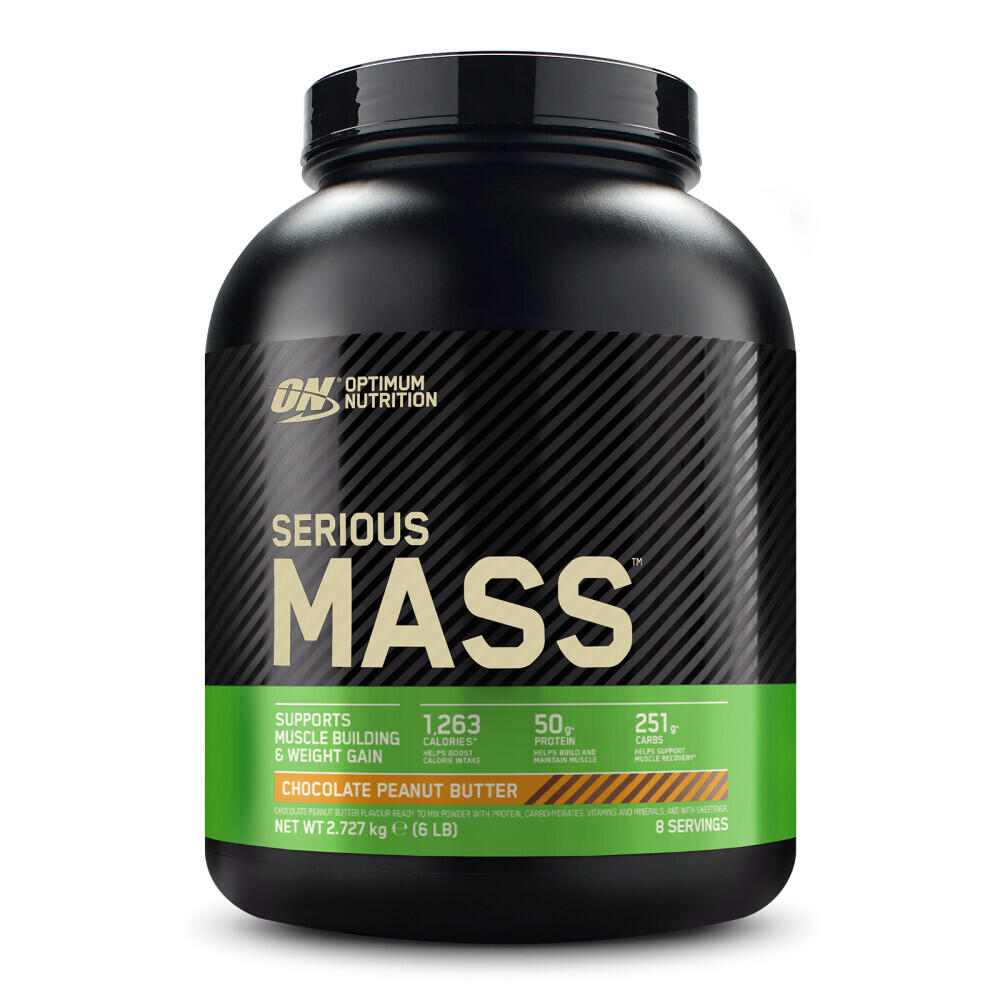 Serious Mass - 2,72 kg Chocolate com creme de Amendoím da Optimum Nutrition