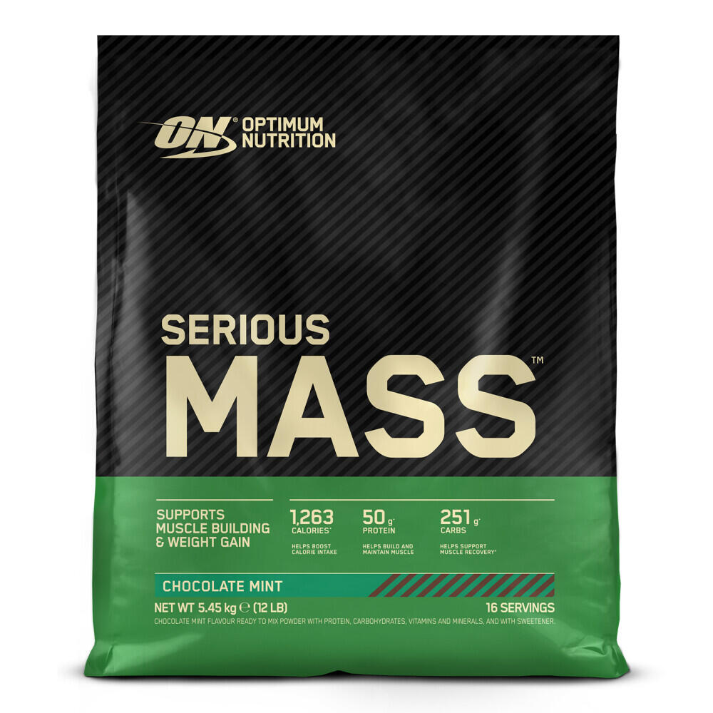 Serious Mass - 5,45Kg Chocolate com Menta da Optimum Nutrition