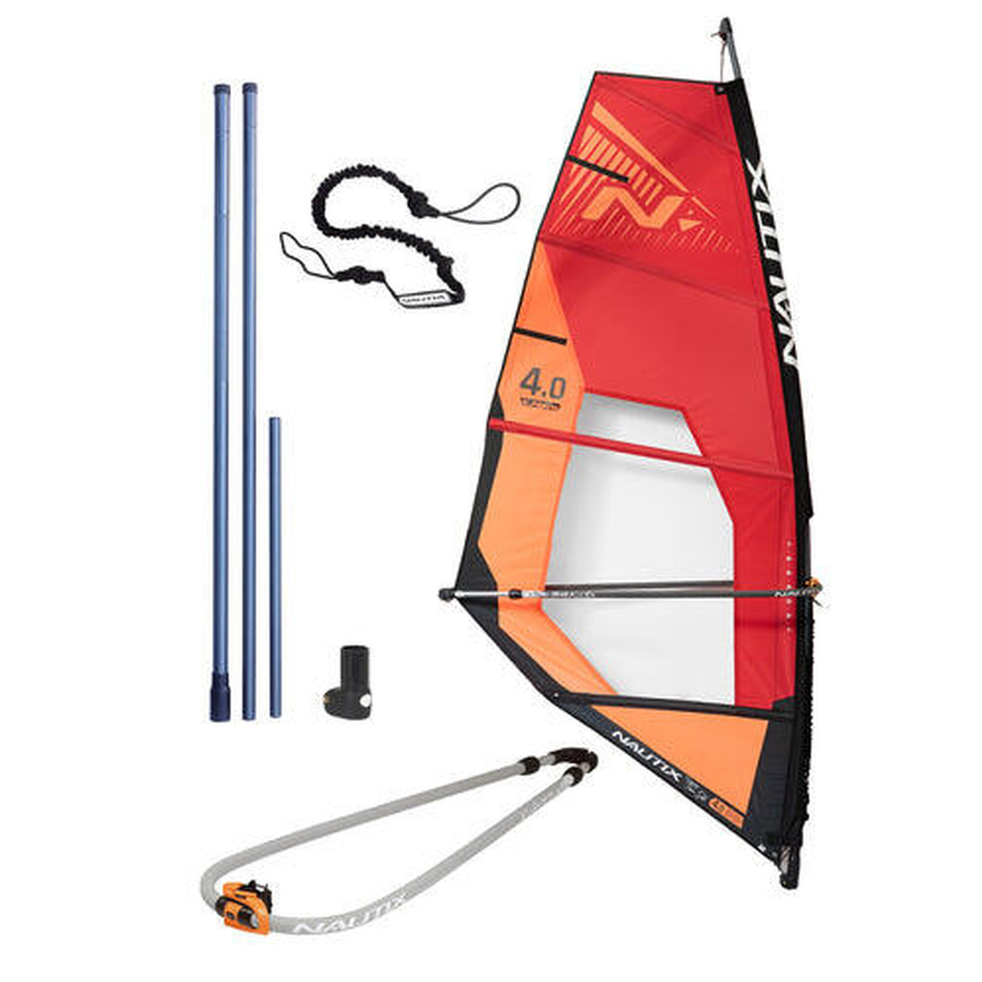 Aufblasbares WINDSURF-SUP Board Jibe 10'6", inklusive 4.0 m2 Segelset