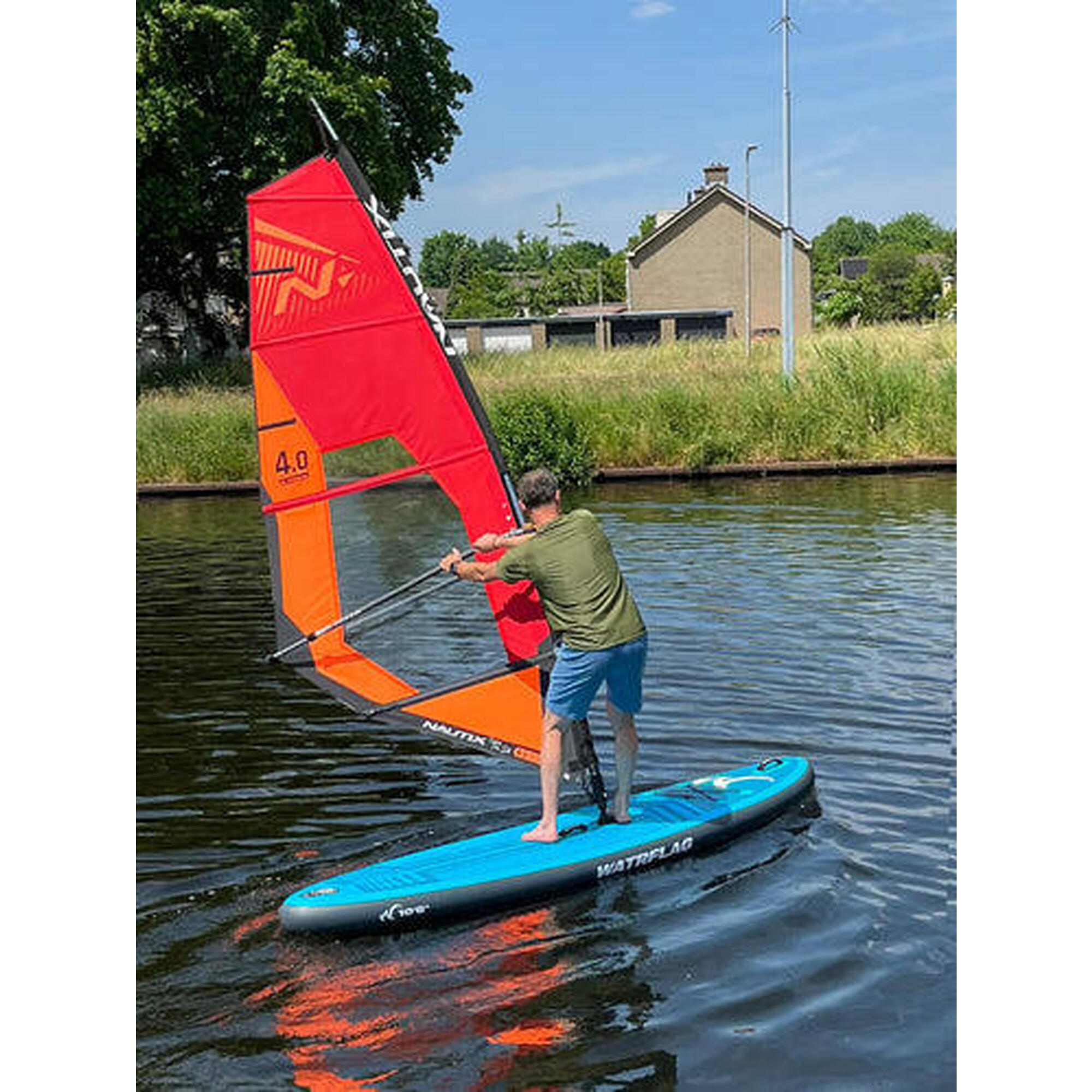 Aufblasbares WINDSURF-SUP Board Jibe 10'6", inklusive 4.0 m2 Segelset