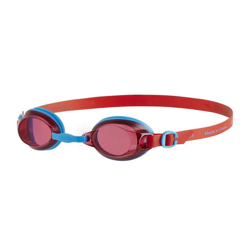 "Jet" Schwimmbrille für Kinder Türkis/Rot