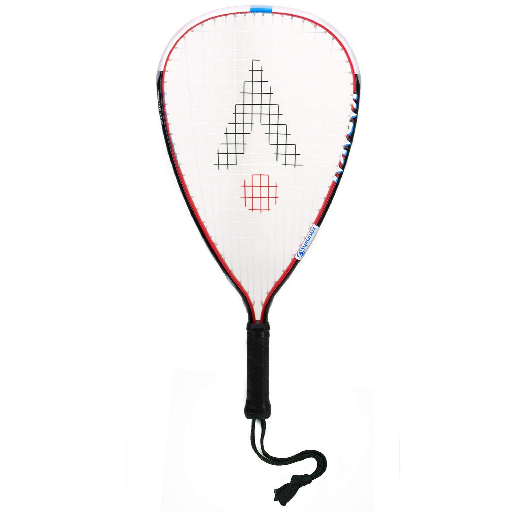 CRXTour Racquetball Racket (Black/White/Red) 1/3