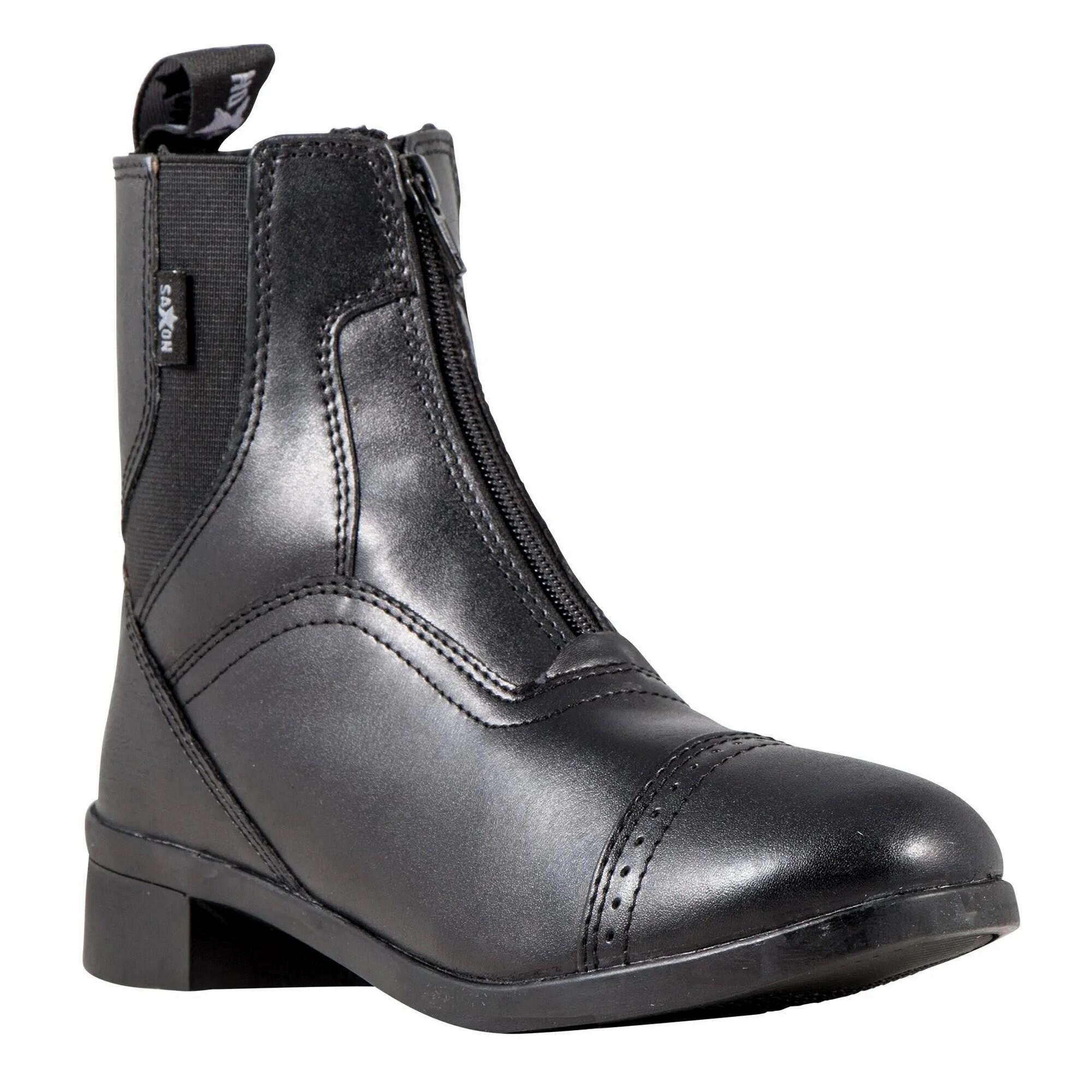 Unisex Syntovia Zip Paddock Boots (Black) 1/4
