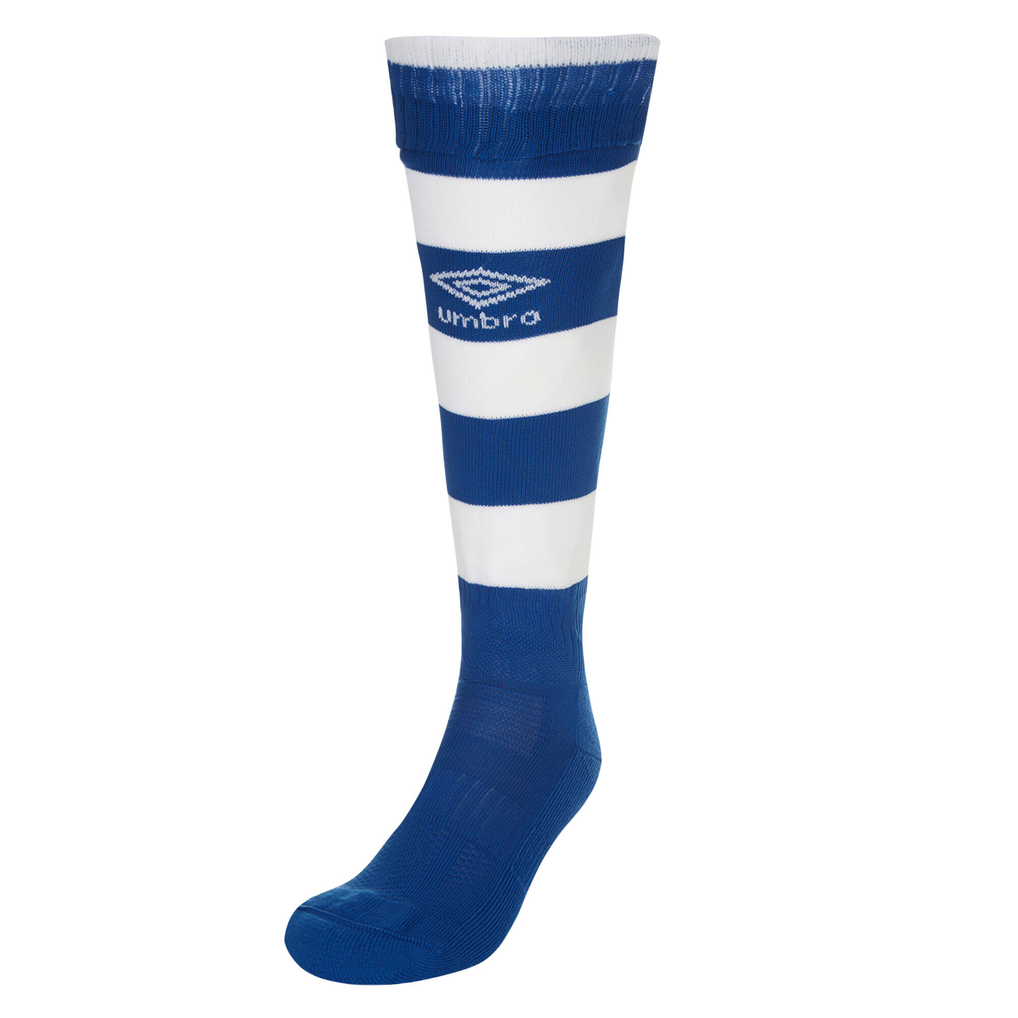 Mens Hoop Stripe Socks (Royal Blue/White) 2/3