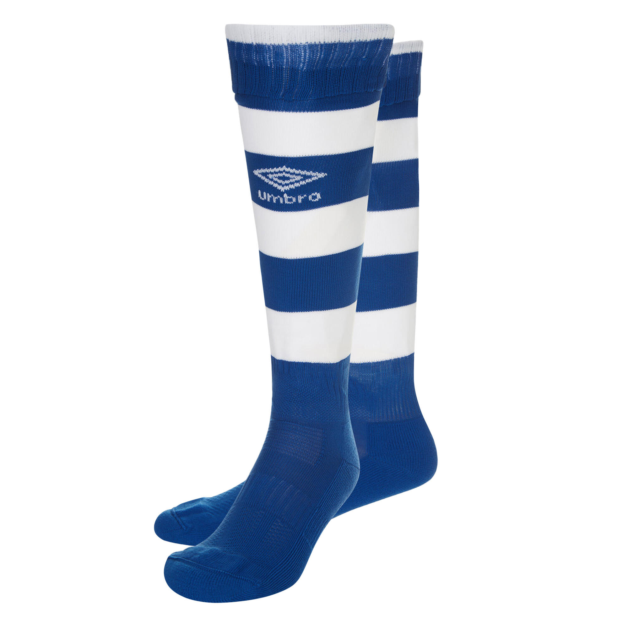 Mens Hoop Stripe Socks (Royal Blue/White) 1/3