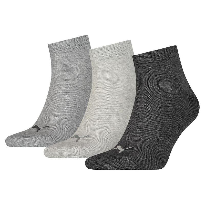 Unisex Kurzsocken für Erwachsene, 3erPack Damen und Herren Schwarz/Rot/Grau