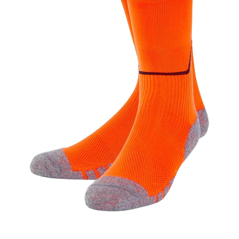 Chaussettes de foot DIAMOND Enfant (Orange vif / Noir)