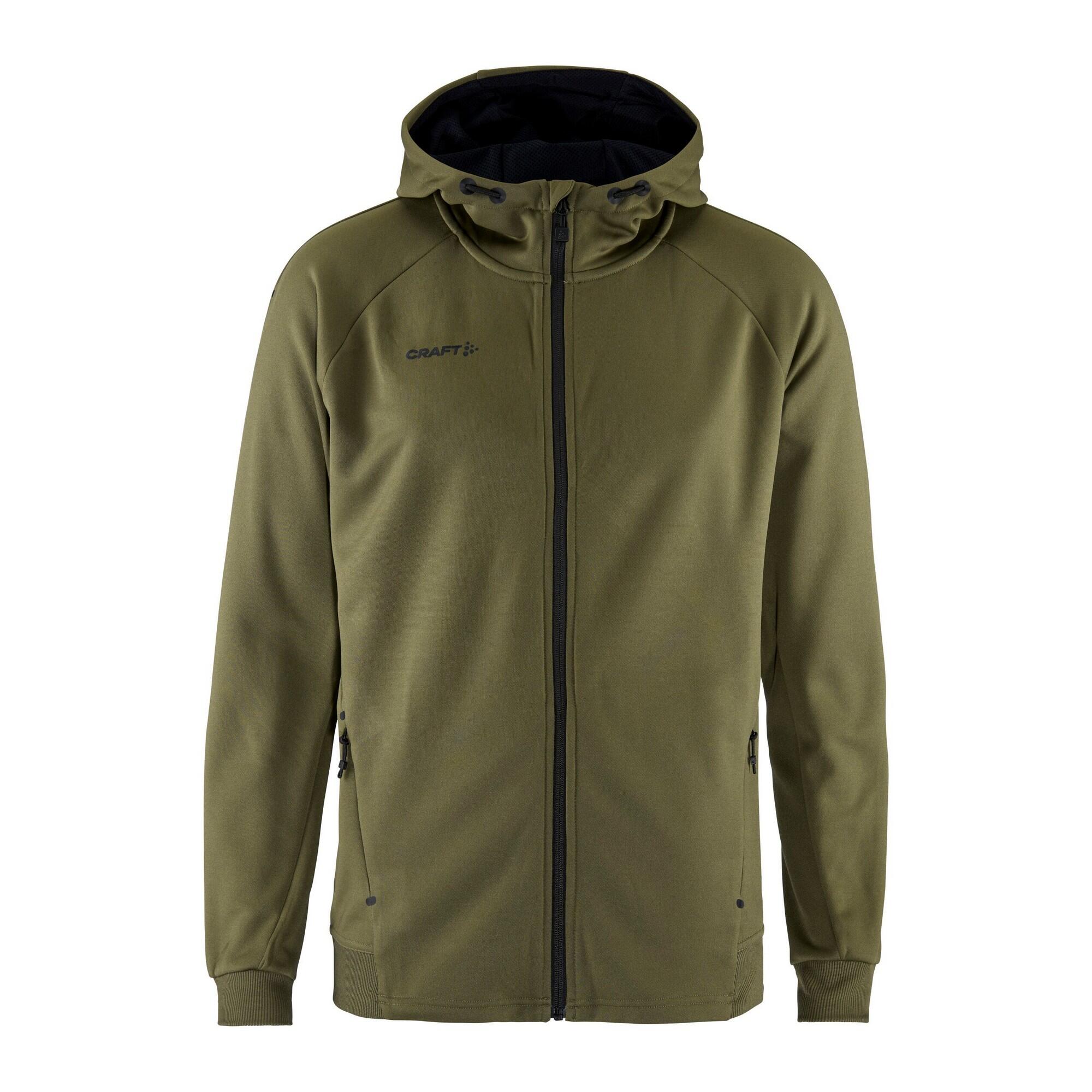 CRAFT Mens ADV Unify Full Zip Hooded Jacket (Wood)