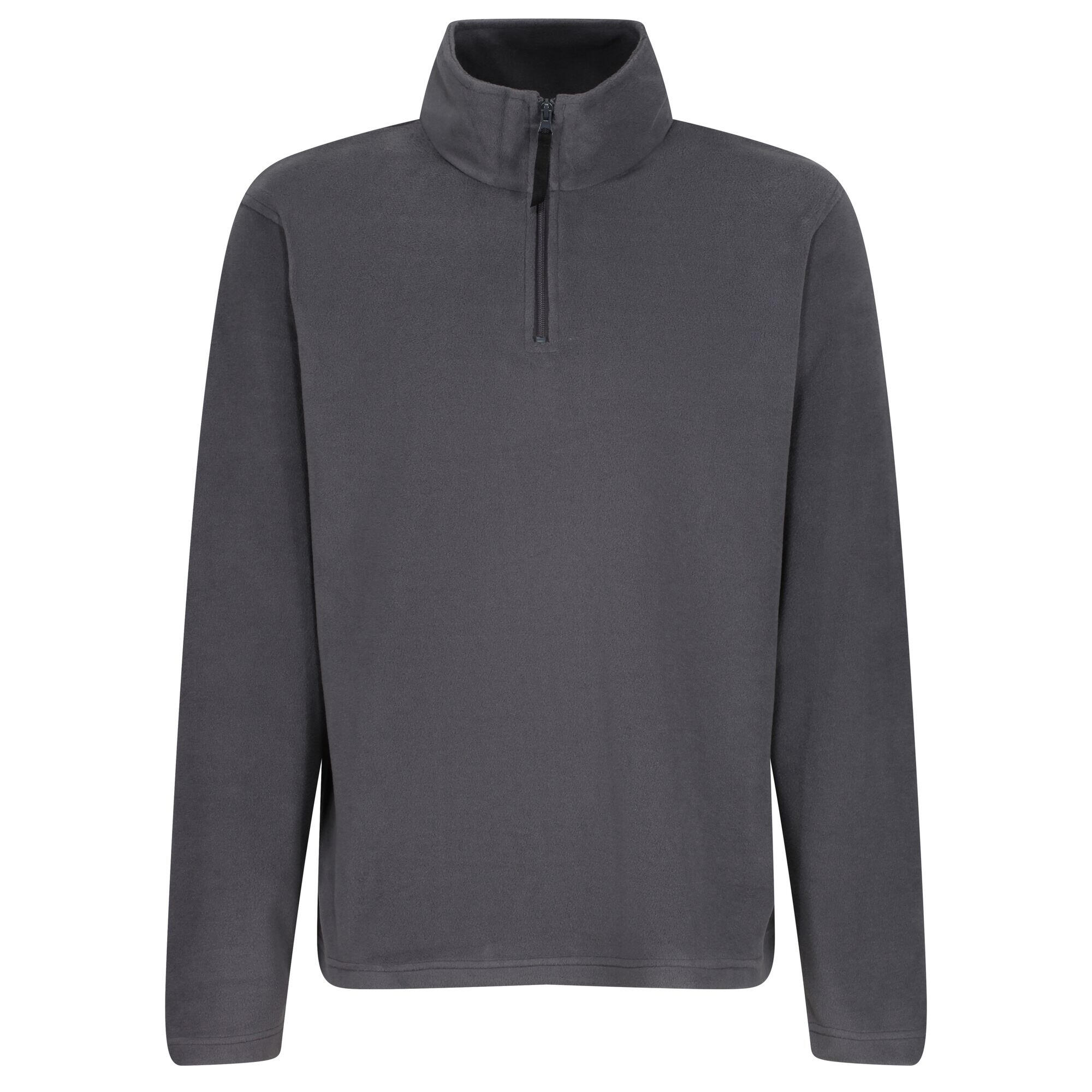 Mens 170 Series Antipill Zip Neck Micro Fleece (Seal Grey) 1/3