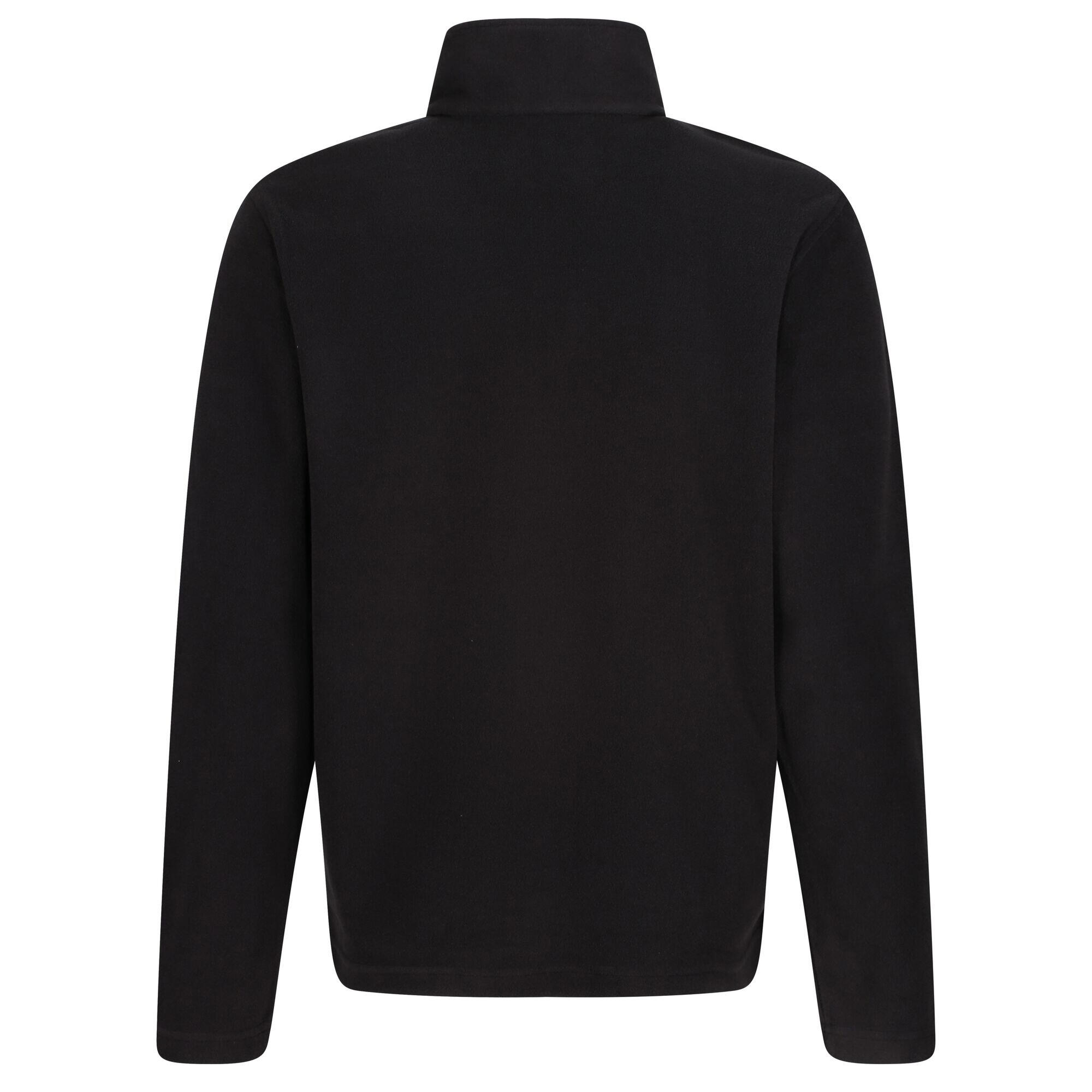 Mens 170 Series Antipill Zip Neck Micro Fleece (Black) 2/4