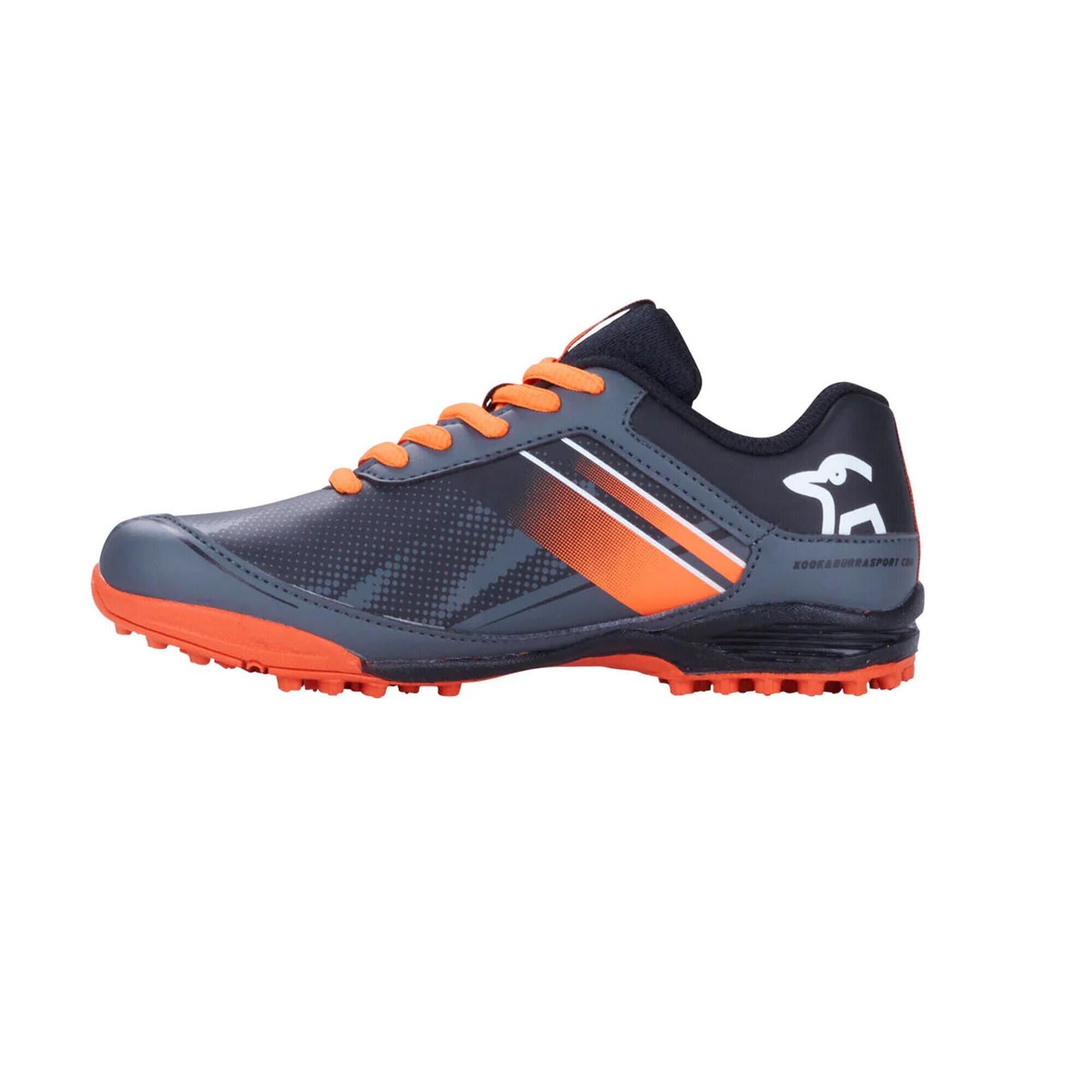 KOOKABURRA Mens 2022 Neon Hockey Shoes (Black/Orange)