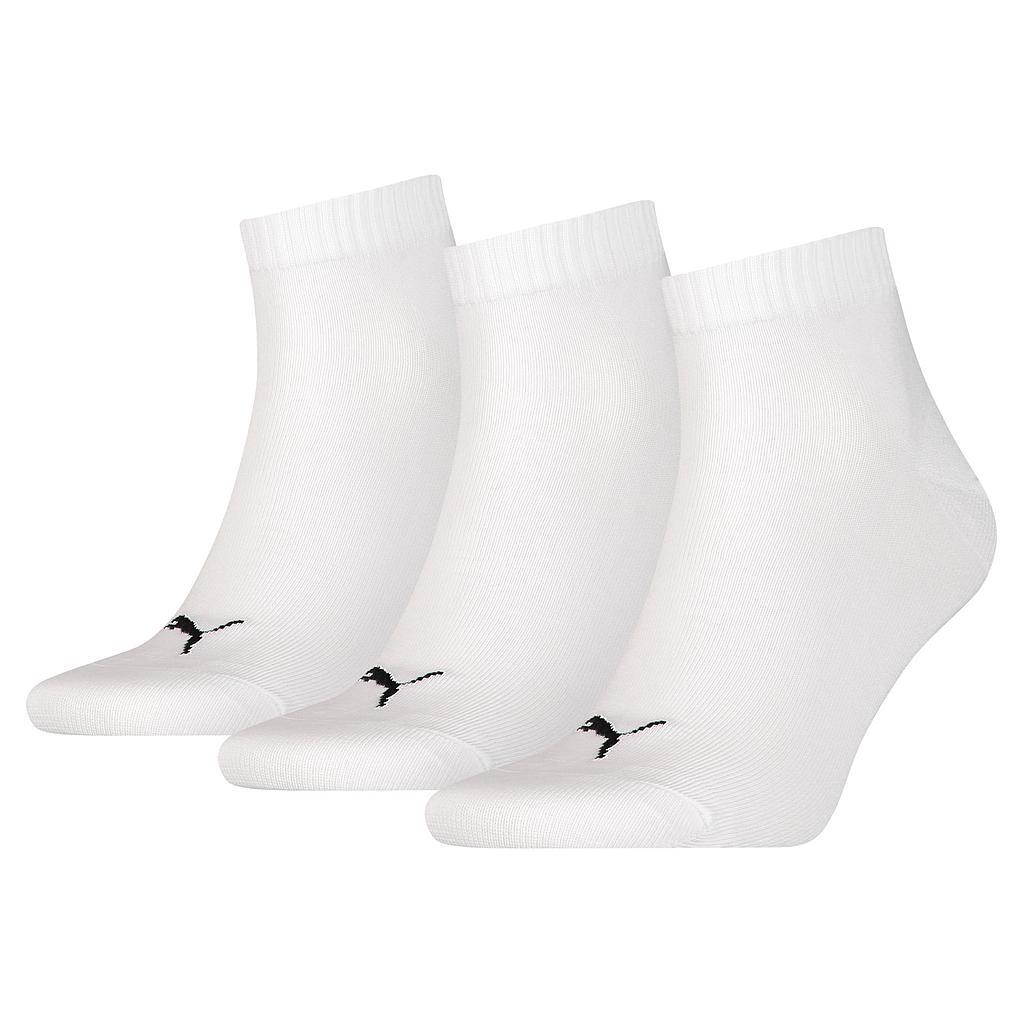 PUMA Unisex Adult Quarter Training Ankle Socks (Pack of 3) (Grey)