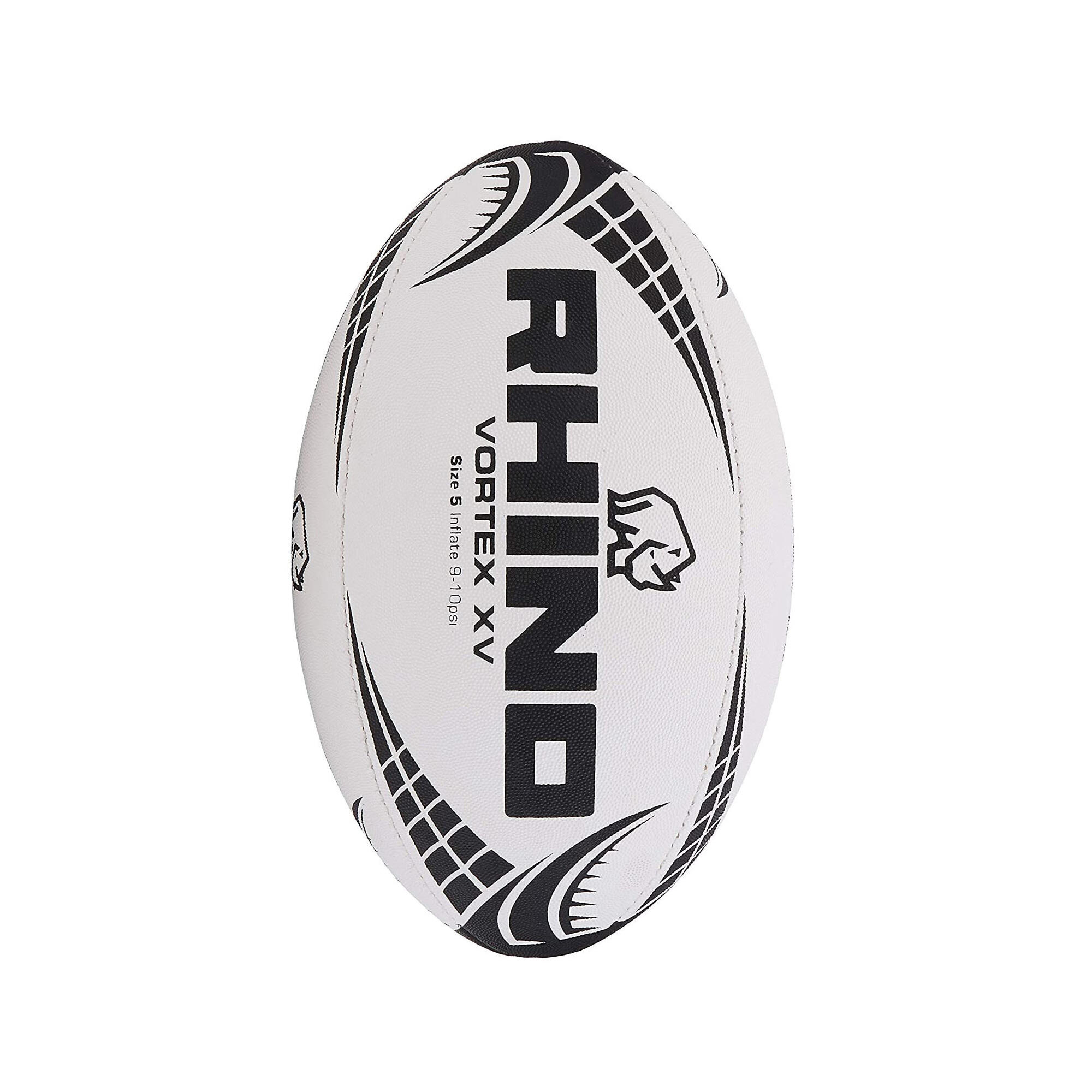 "Vortex XV" RugbyBall Damen und Herren Weiß 2/3