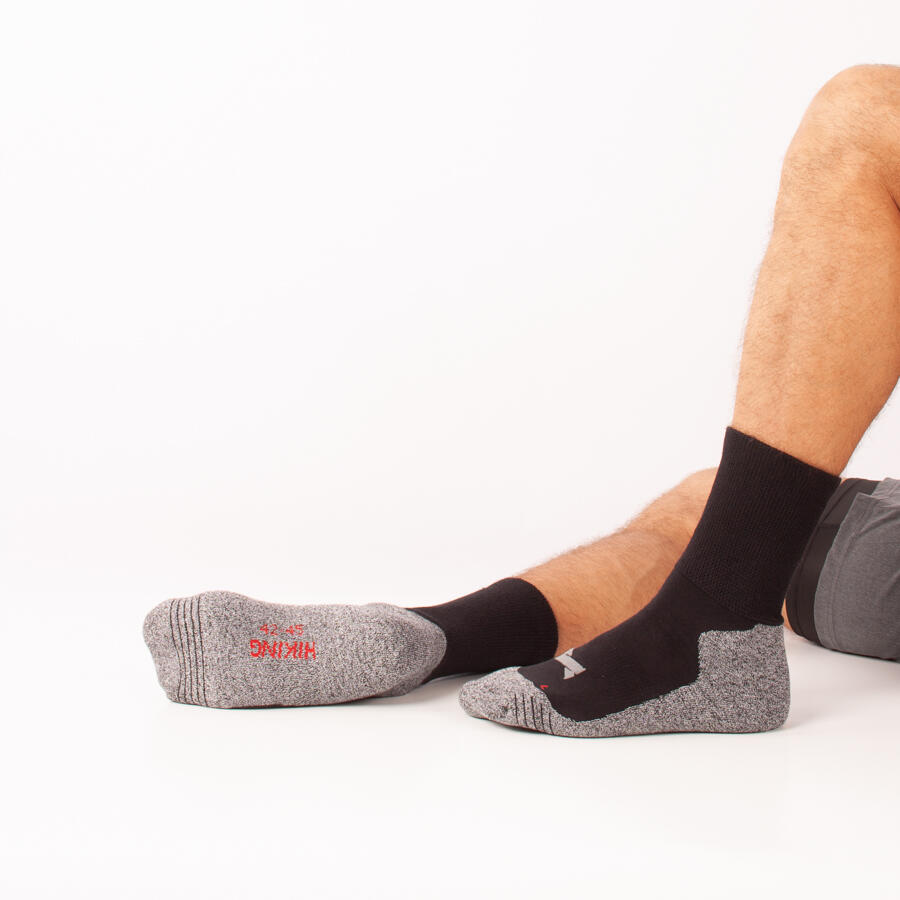 Meias de caminhada Antitranspirante Xtreme preto (Pack 2 Pares)
