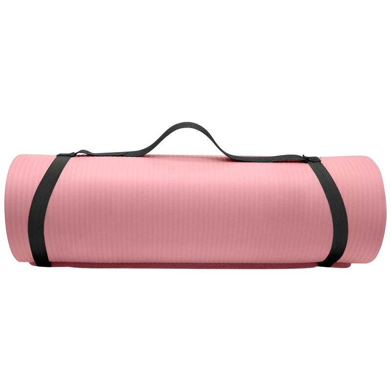 Yogamatte Damen und Herren Rosa-Grau