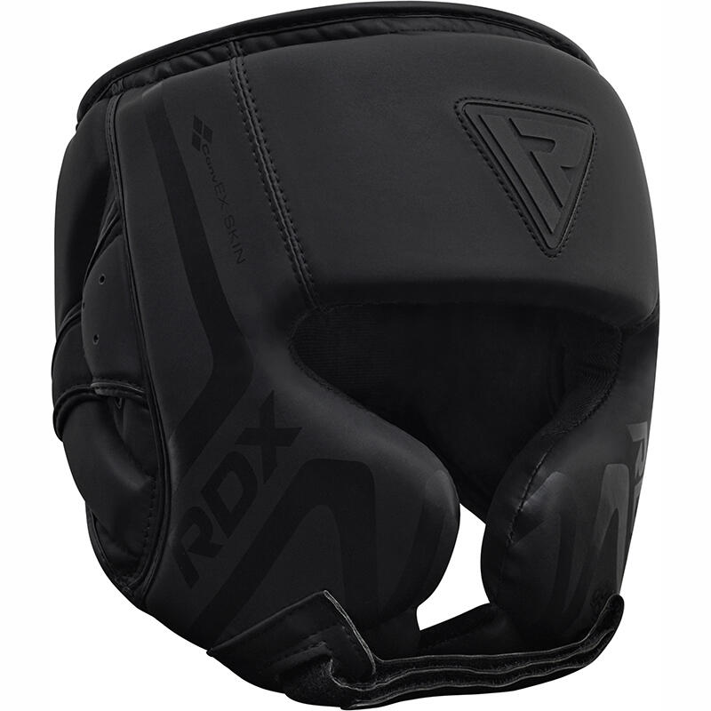 RDX RDX T15 Leather X NOIR Head Guard