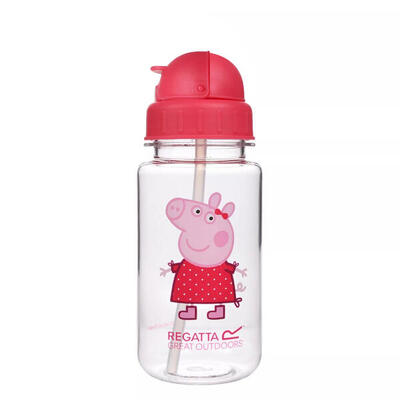 Kinder/kinderen logo peppa pig tritan waterfles (heldere blush)