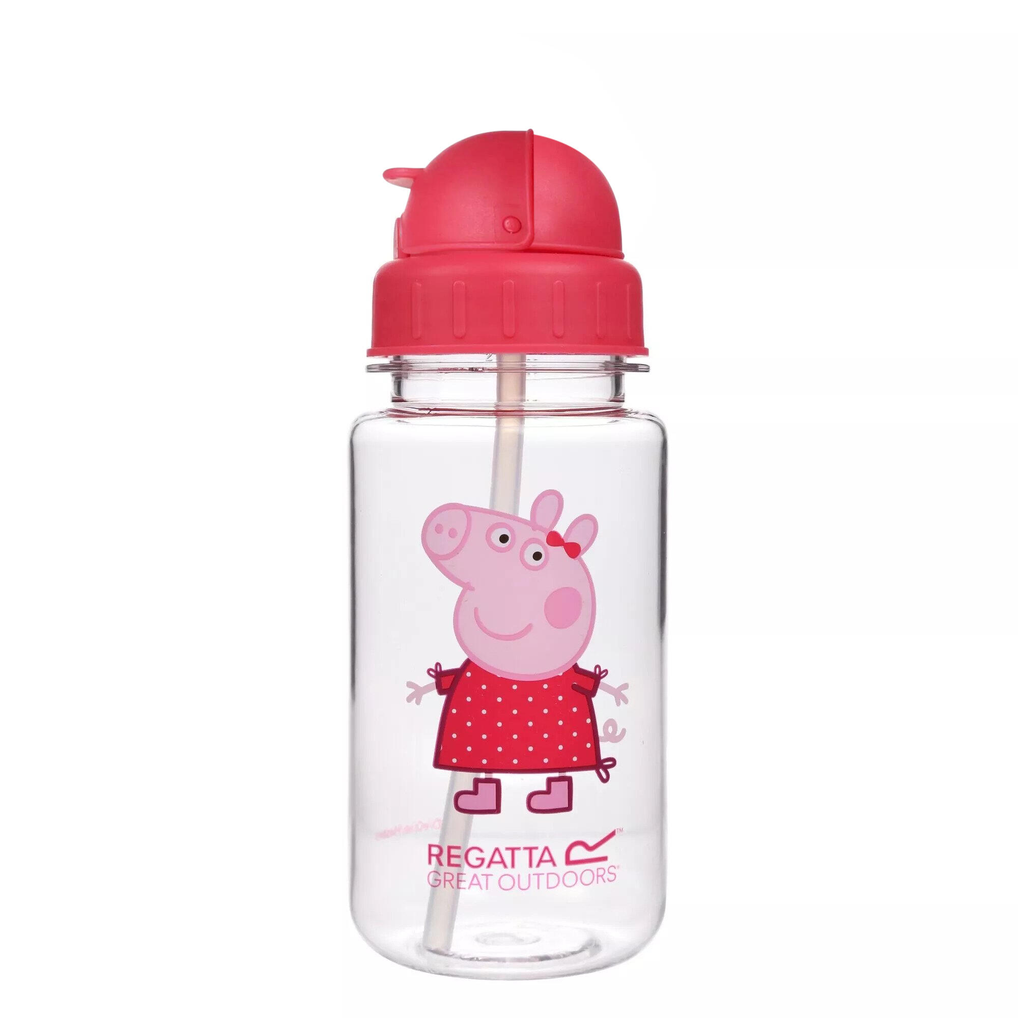 REGATTA Childrens/Kids Logo Peppa Pig Tritan Water Bottle (Bright Blush)