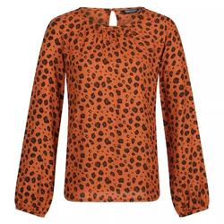 Jersey Frayda Estampado de Leopardo para Mujer Almendra Copper