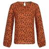 Blusa Hadria Estampado Animal para Mujer Almendra Copper