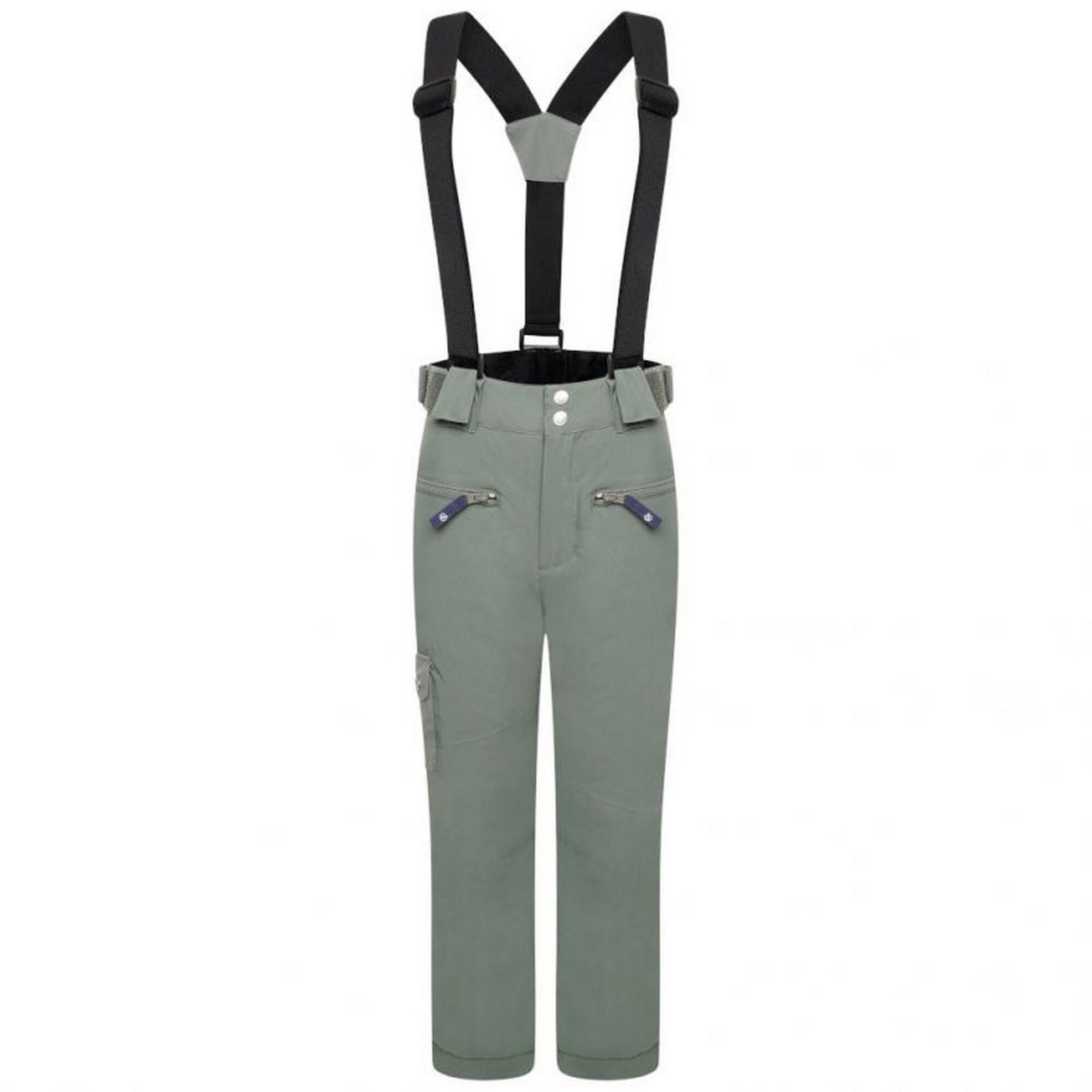 TIMEOUT Pantaloni da sci unisex (verde anatra / verde kaki)