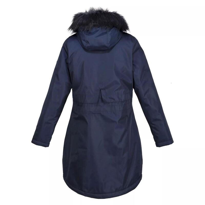 Dames Lyanna Parka met Bontrand (Marine)