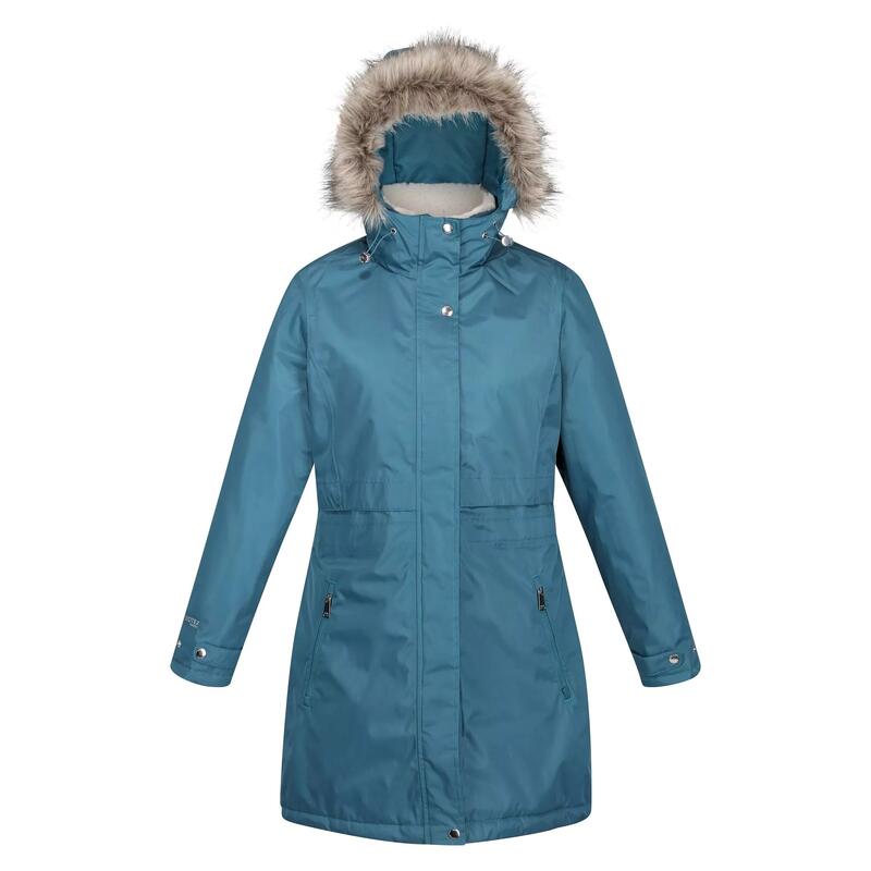 Dames Lyanna Parka met Bontrand (Cabernet)