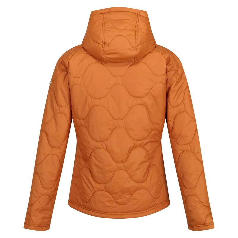 Veste Imperméable Femme A Capuche Marine et Cuivre