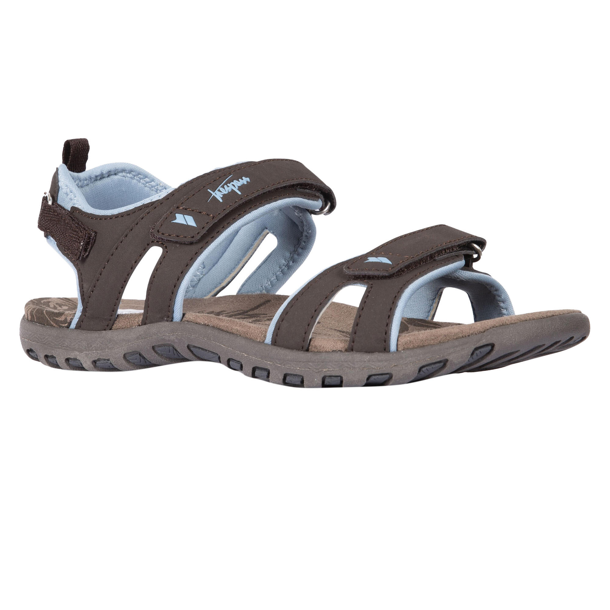 Trespass - Serac Sandales De Randonnée Femme (marron Foncé) - Sandales - Bleu|gris - 38 - Decathlon