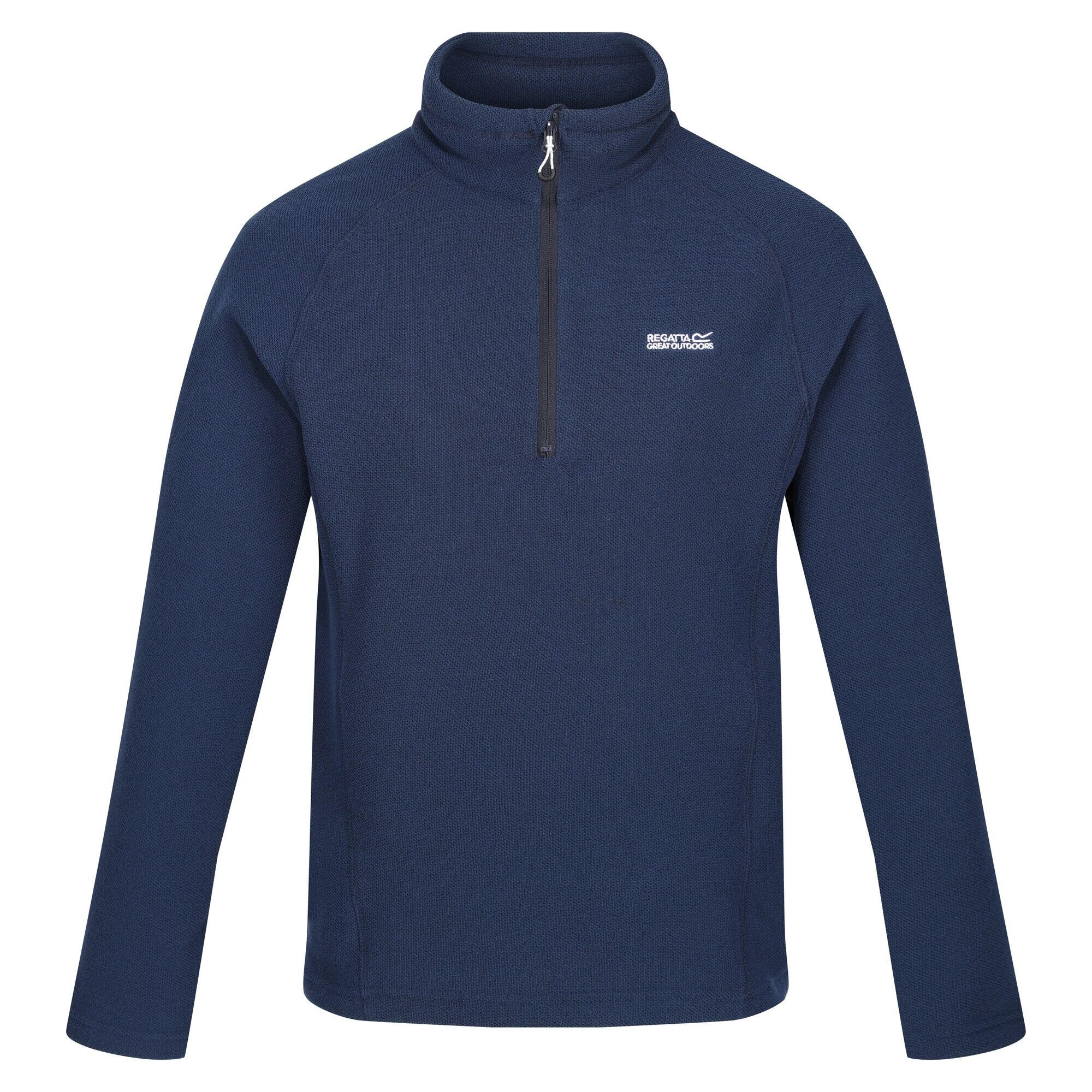 Great Outdoors Mens Kenger Half Zip Honeycomb Fleece (Black) 3/4