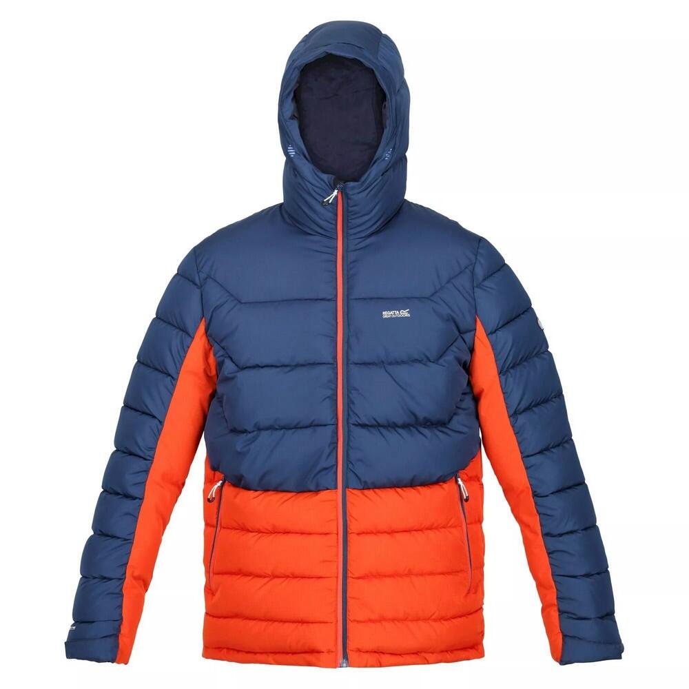 REGATTA Mens Nevado VI Padded Jacket (Admiral Blue/Rusty Orange)