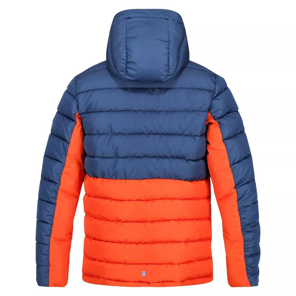 Mens Nevado VI Padded Jacket (Admiral Blue/Rusty Orange) 2/4