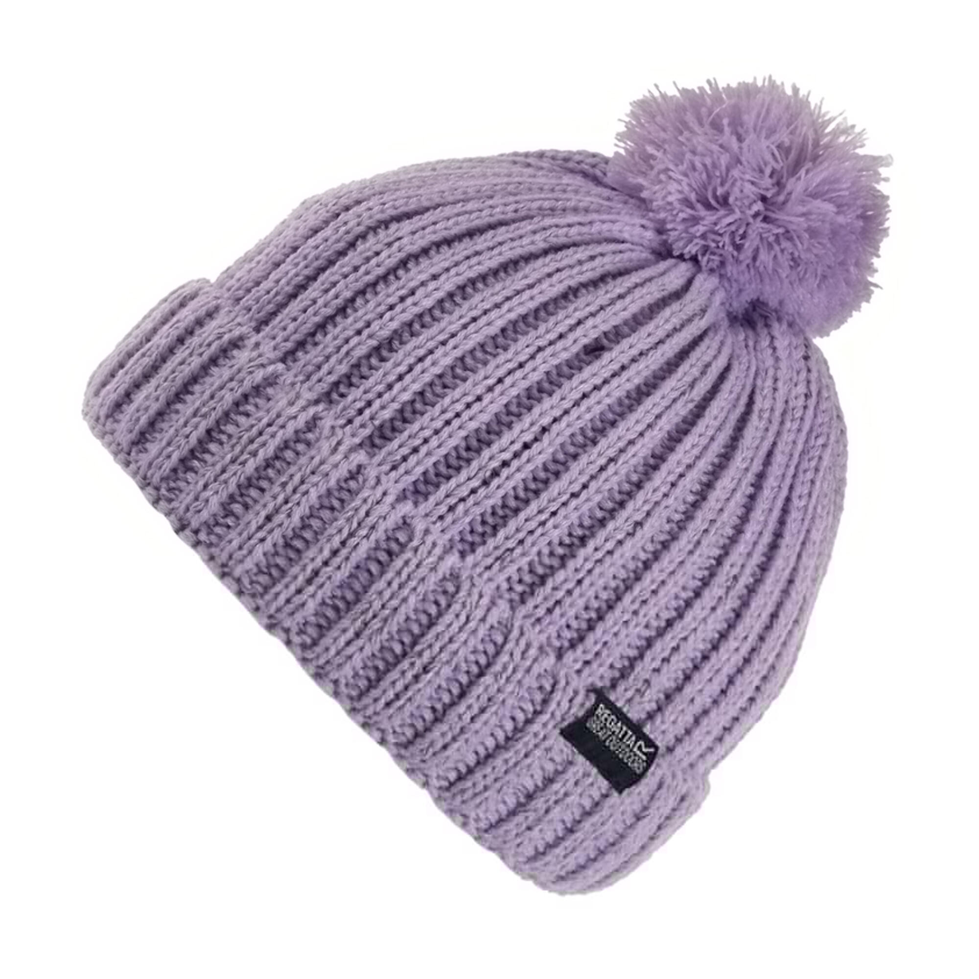 REGATTA Childs/Kids Unisex Luminosity III Reflective Bobble Hat (Heirloom Lilac)