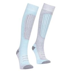 Chaussettes De Ski JANUS Femme (Pourpre/bleu Clair)