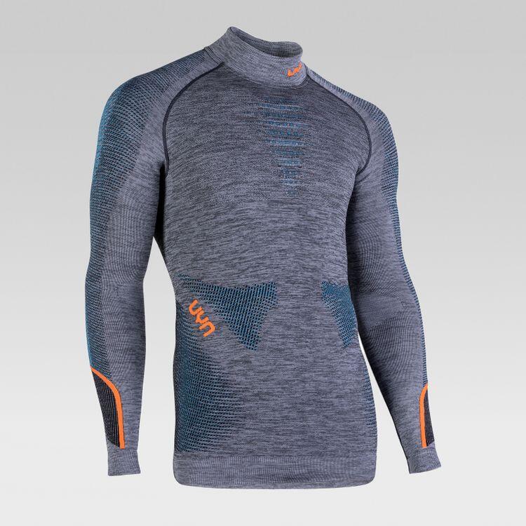 AMBITYON SOUS-VÊTEMENTS MANCHES LONGUES MÉLANGÉ COL MONTANT HOMME