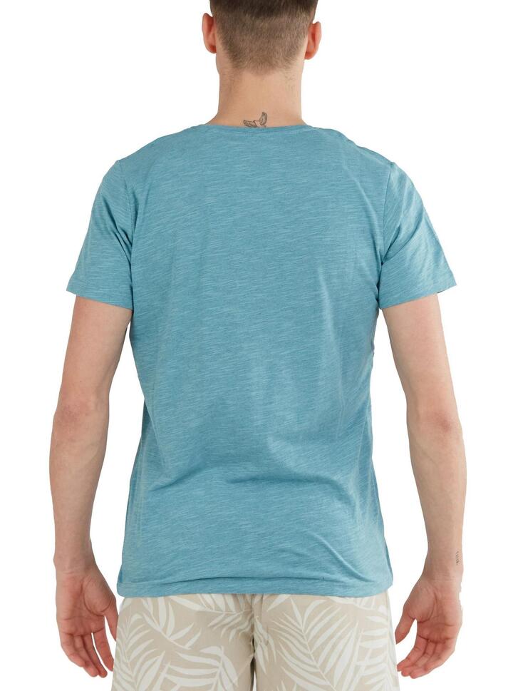 T-shirt męski Fundango Jaggy Strukturyzowany krótki rękaw