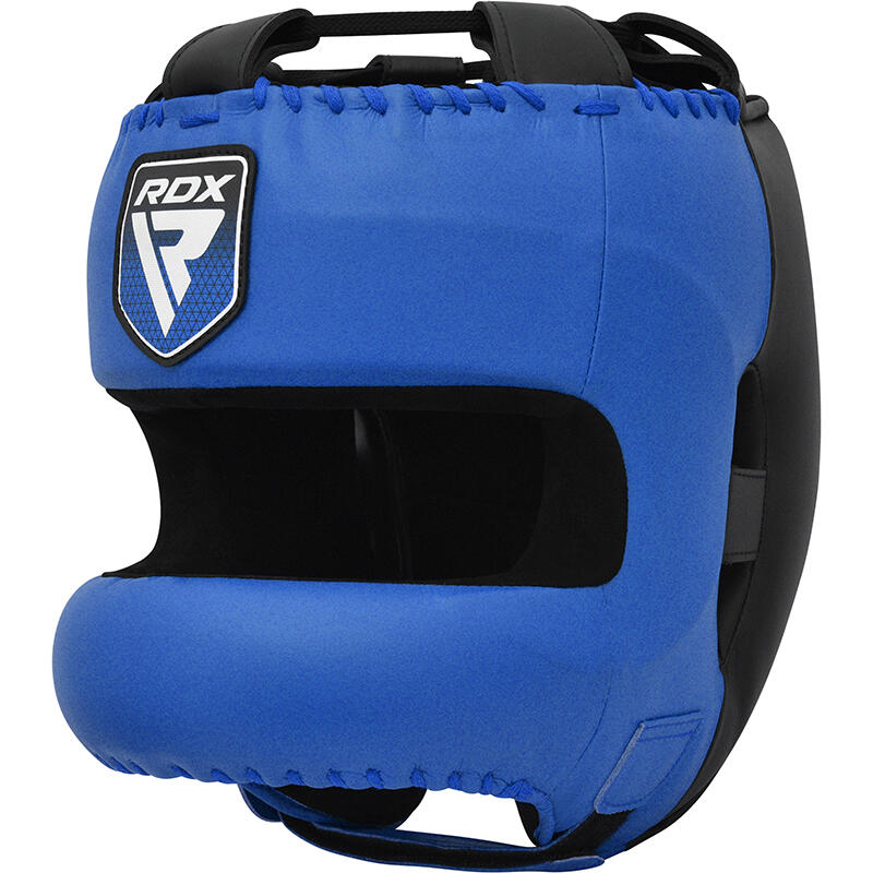 Casca box Rdx Apex, cu protectie nas, Bleumarin, L