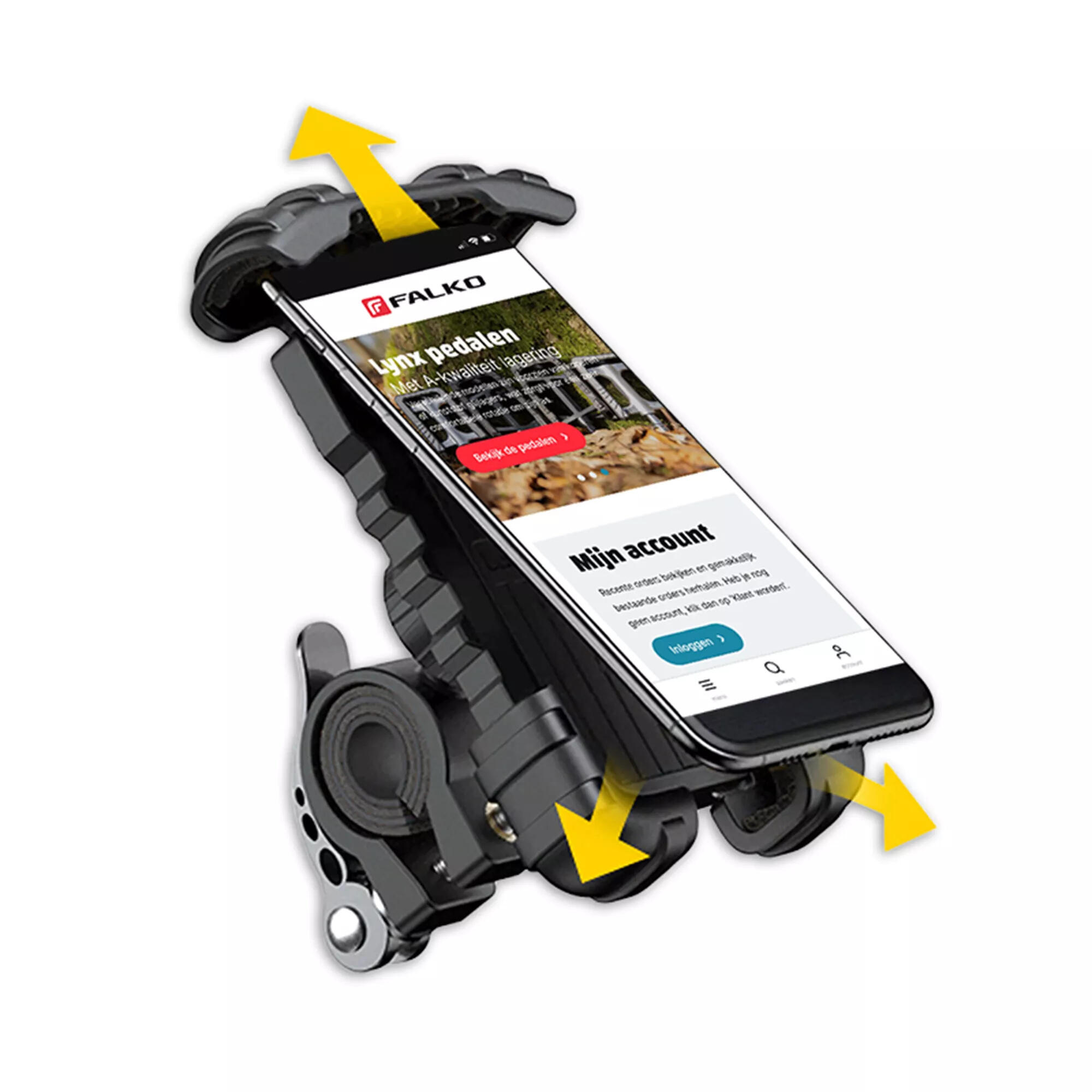 Support de téléphone universel Claw Noir pour sécurité maximale 3/7