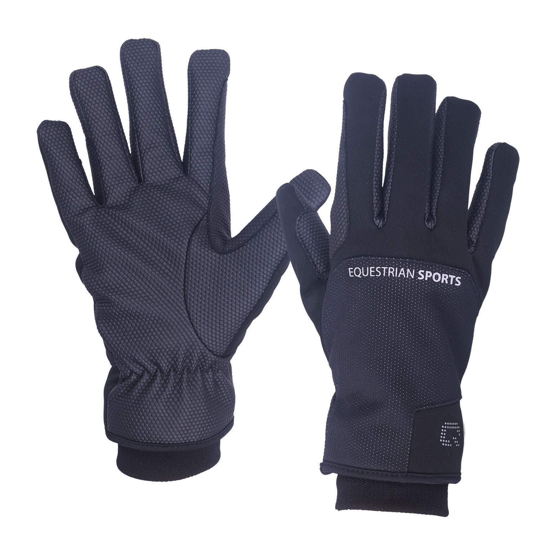 Qhp - Gants D'Équitation D'Hiver Qhp Siberië - Gants - Noir - 42 M/l - Decathlon