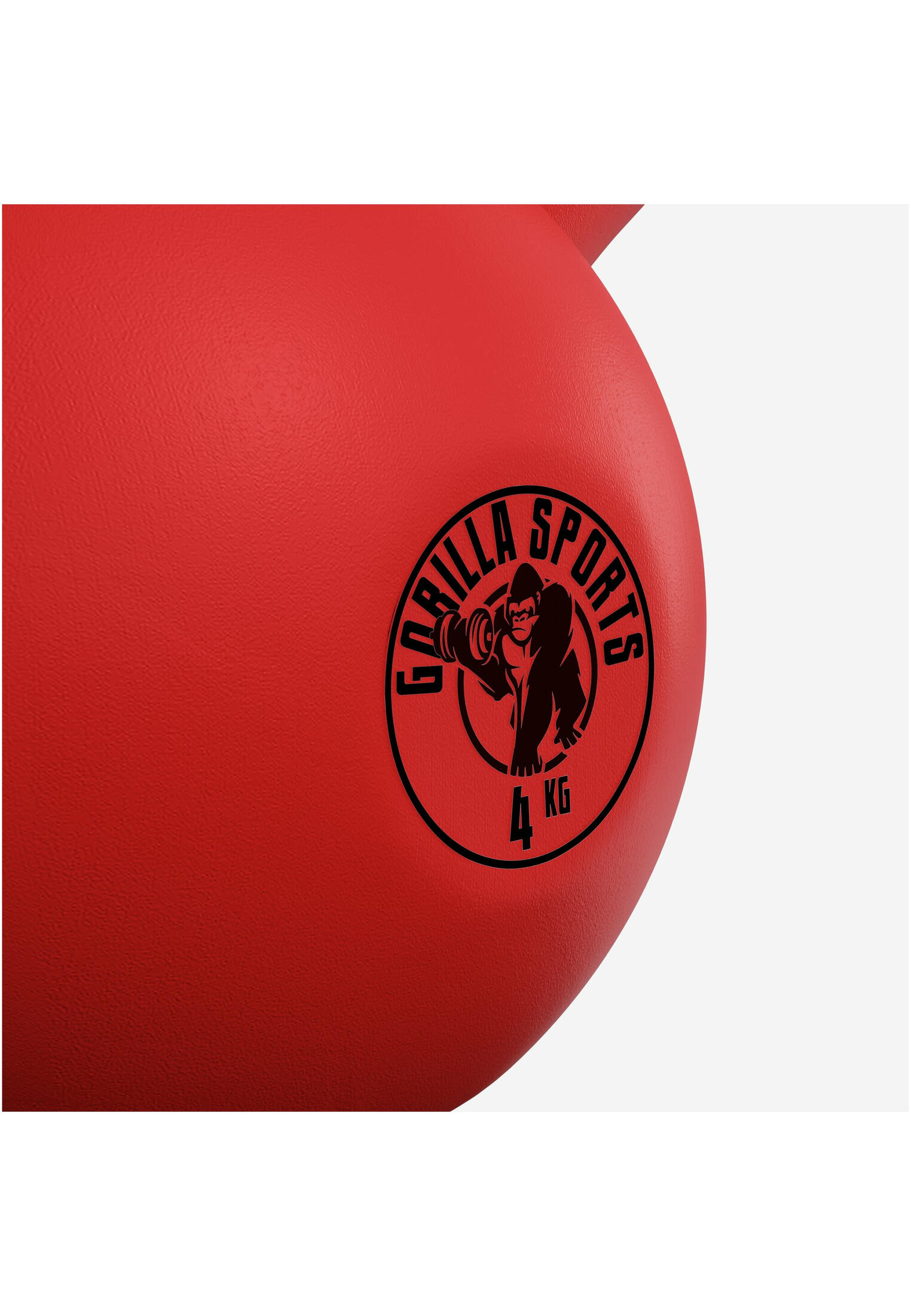 Gorilla Sports Kettlebell - Gietijzer (rubber coating) - 4 kg 6/7