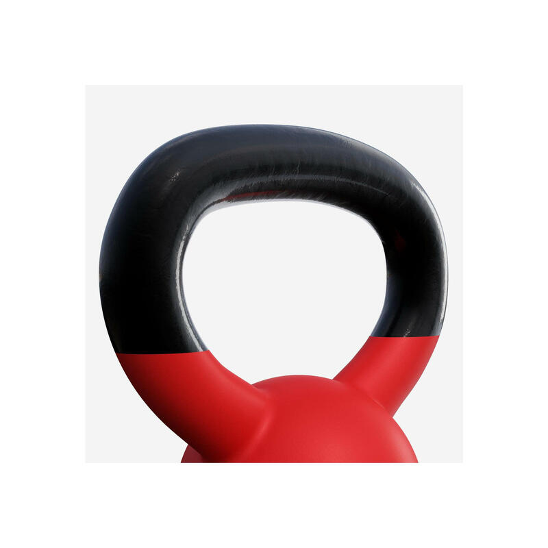 Kettlebell - Gietijzer (rubber coating) - 4 kg