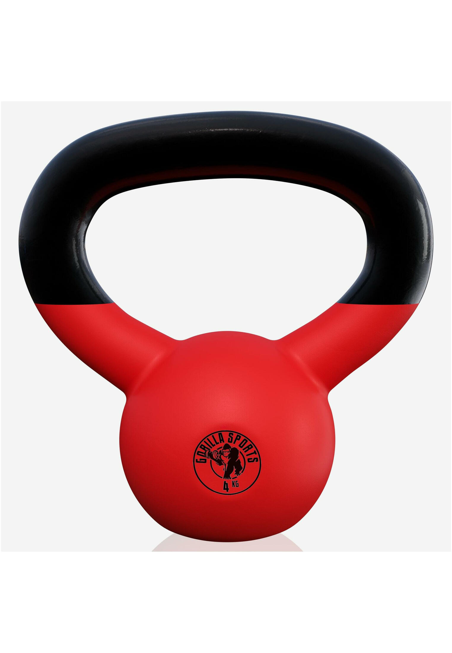 Gorilla Sports Kettlebell - Gietijzer (rubber coating) - 4 kg 2/7