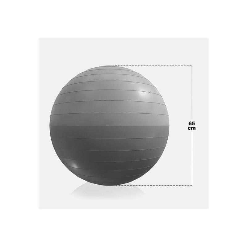 SWISS BALL | BALLON DE GYM | DIAM 65 CM | COLORIS AU CHOIX