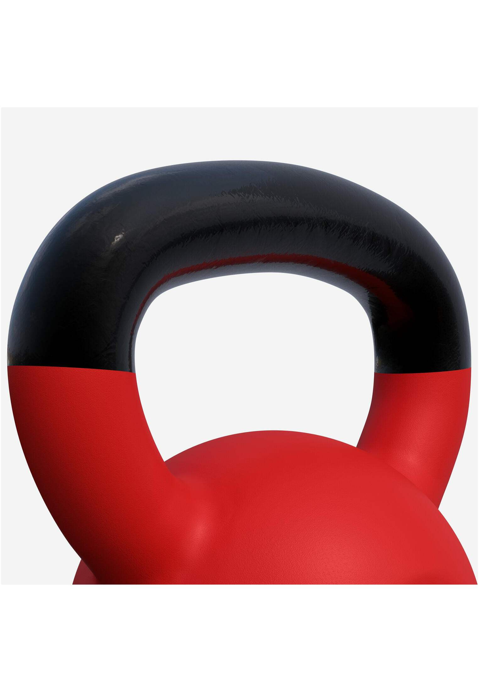 Gorilla Sports Kettlebell - 16 kg - Gietijzer - Rubber Coating - Vinyl - Rood 5/7