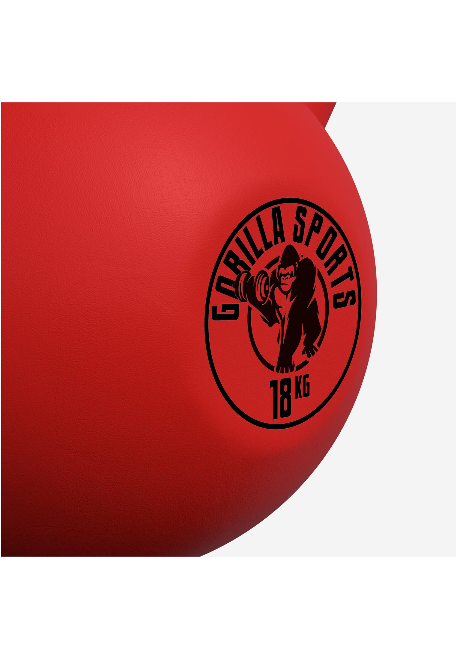Kettlebell - Gietijzer (rubber coating) - 18 kg 6/7