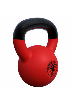 Kettlebell - gietijzer - rubber coating - 10 kg