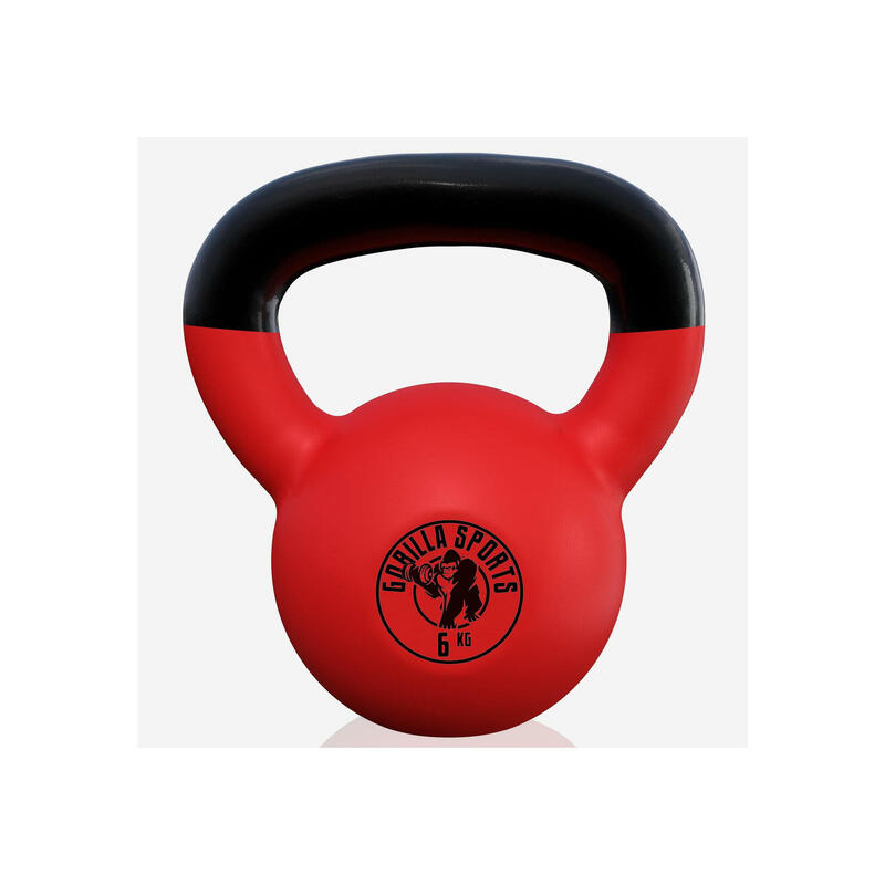 KETTLEBELL FONTE AVEC REVÊTEMENT NÉOPRÈNE | MUSCULATION | AU CHOIX DE 2KG À 32KG