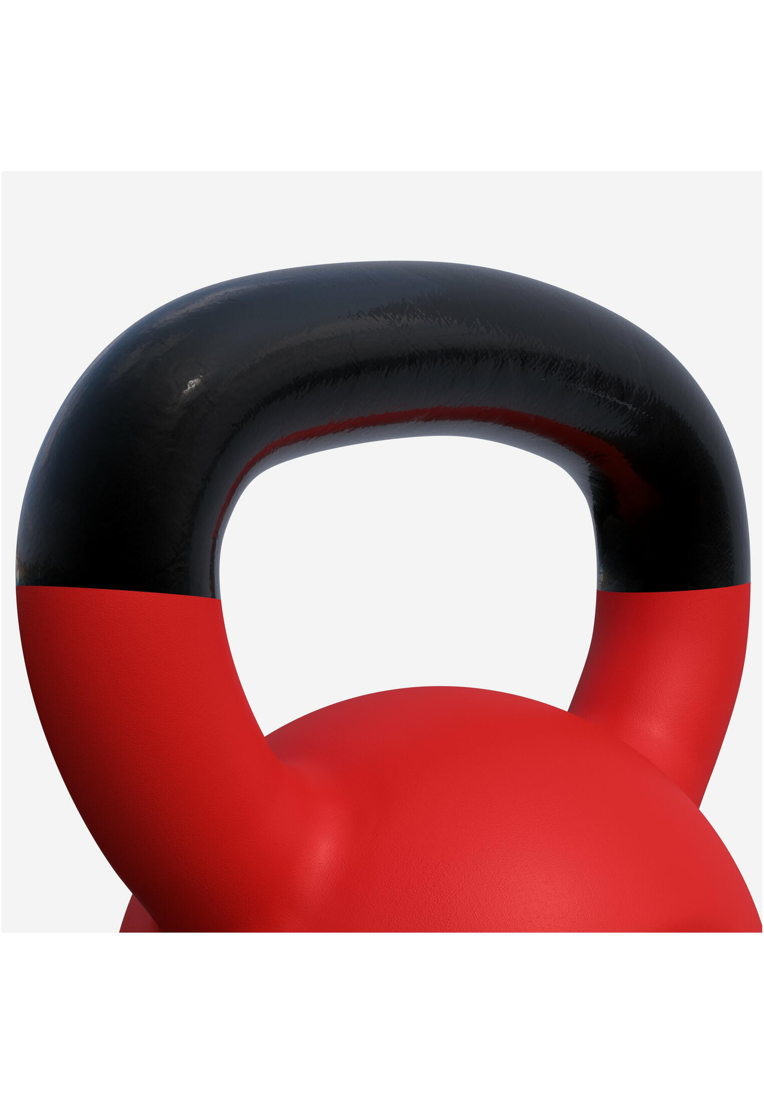 Kettlebell Gorilla Sports Hierro Fundido Negro/Rojo 5/7